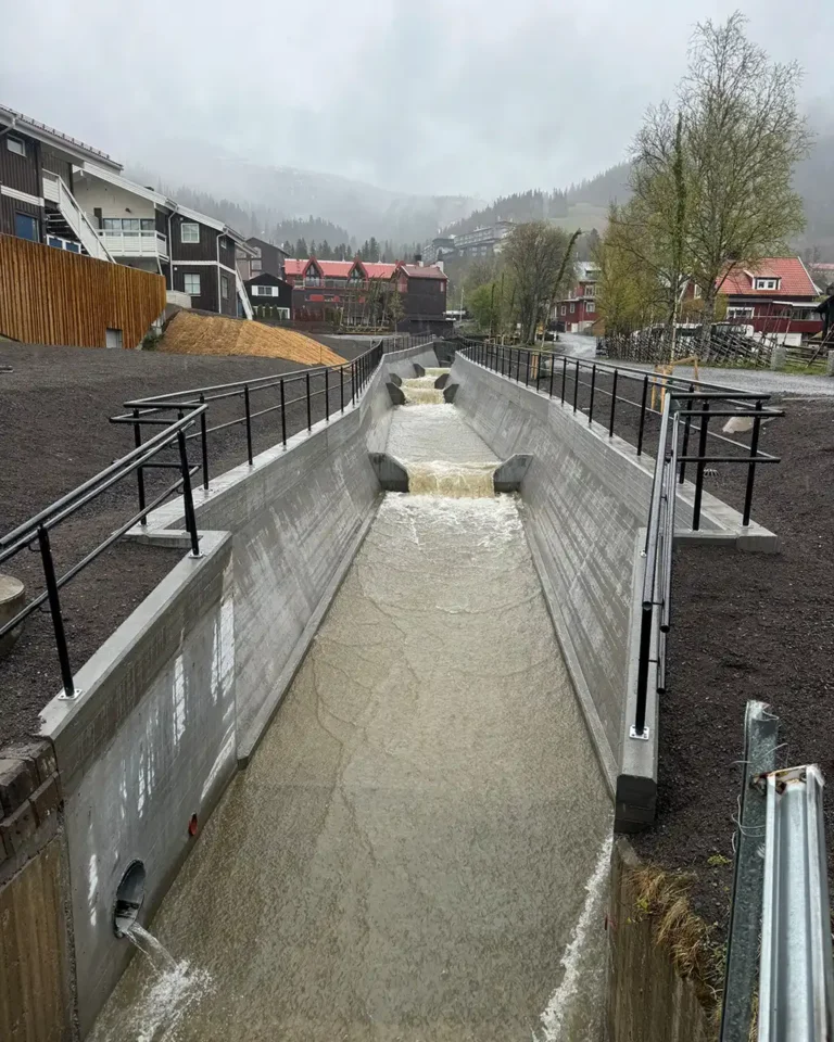 Platsgjutna betongkonstruktioner, Klass I. Mörviksån Åre
