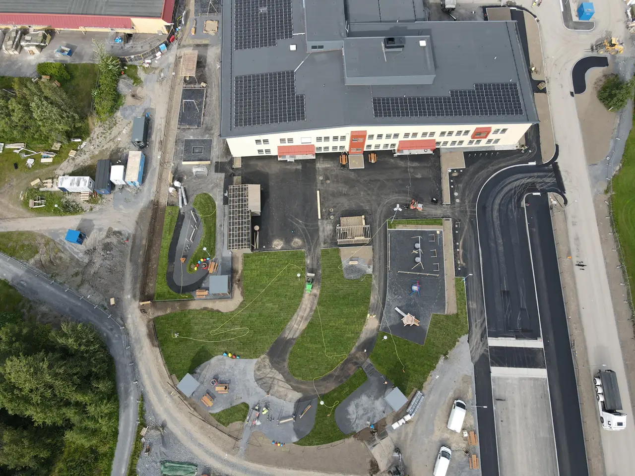 Finplanering ny skolgård i Östersund.